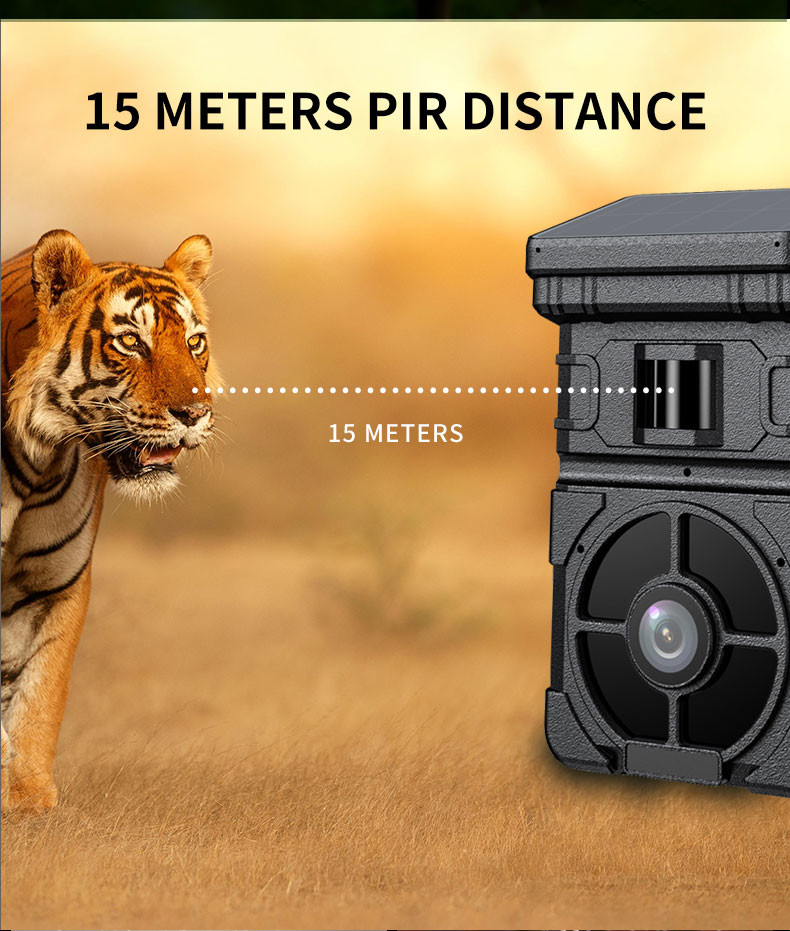 4G FOV 90 Degree Animal Hunting Game Camera IP65 24MP With 0.4S Fast Triggering Time