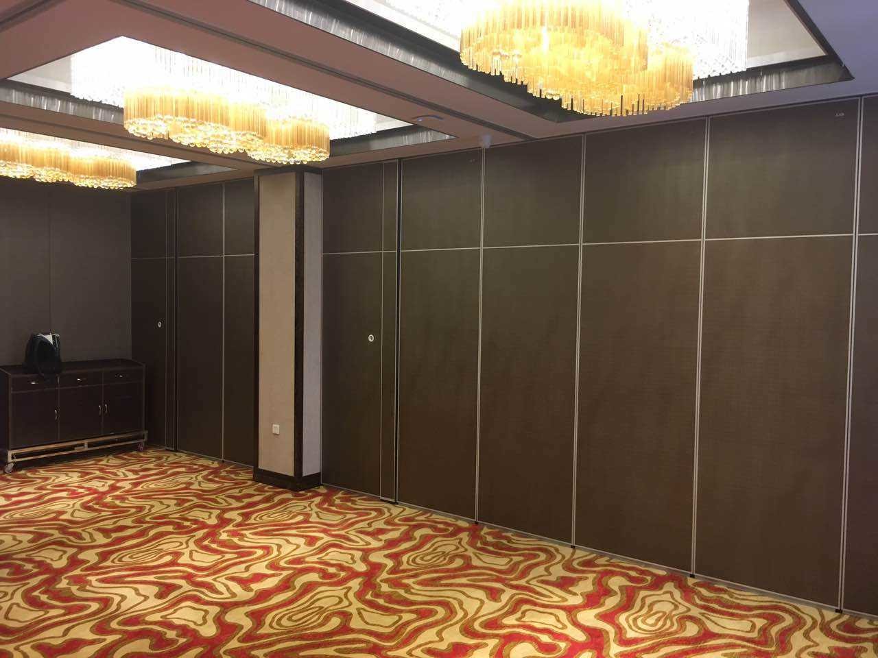 MDF Movable Sound Proof Partitions Telescopic Sleeve Panel For Hotel