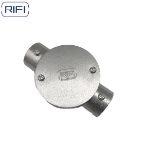 RIFI Emt Aluminum Junction Circular Box Set Screw Type 1 Way 2 Way 3 Way 4 Way