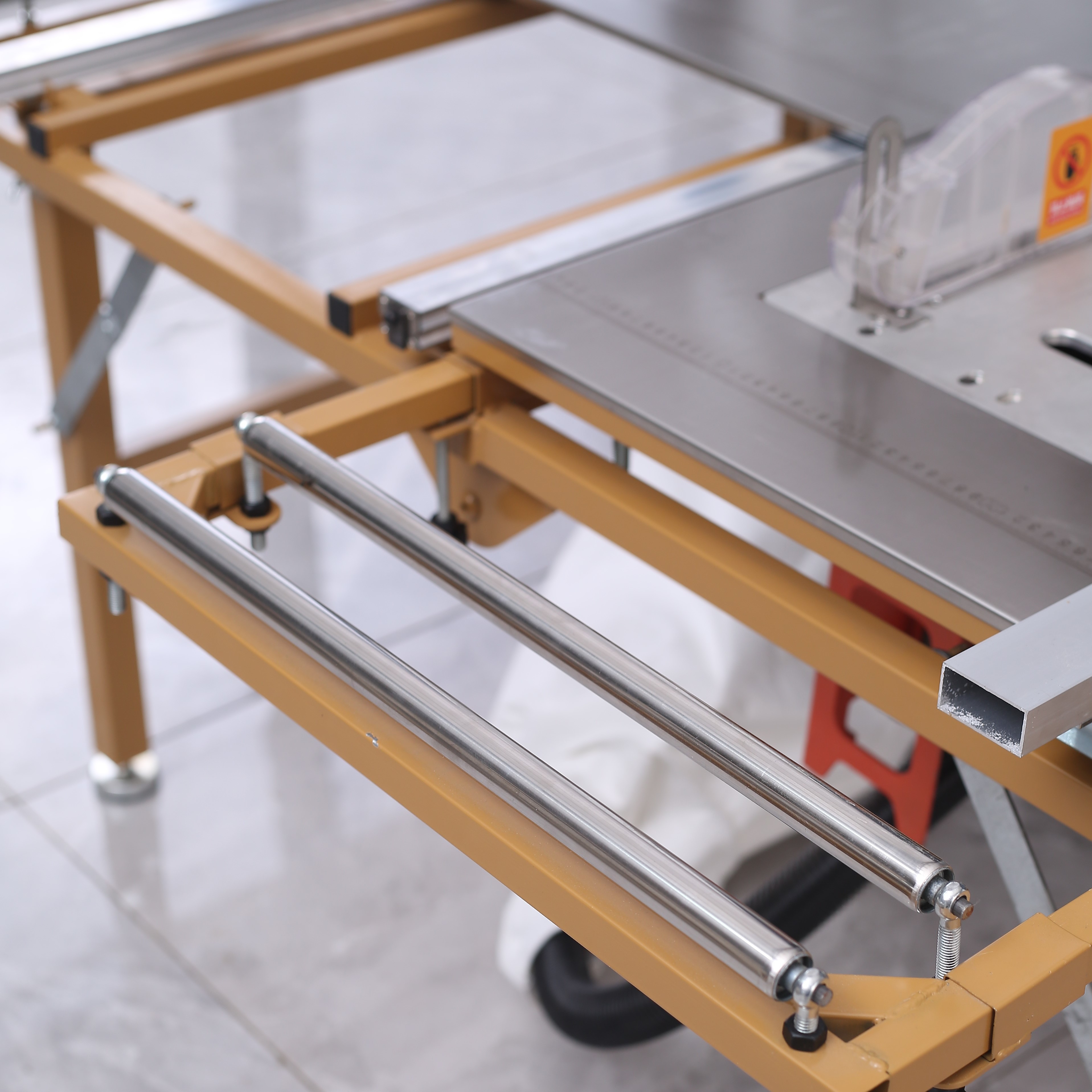 PVC Plastic Board Collapsible Sliding Table Saw For Woodworking
