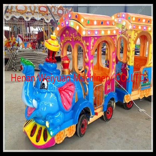 16 seats Amusement Rides Big Amusement Park Equipment Elephant Trackless Train