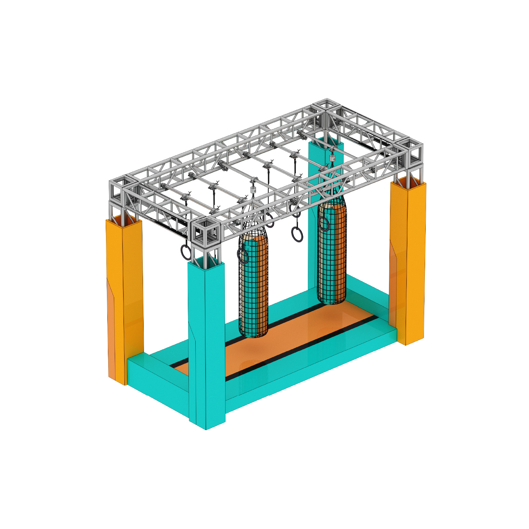 Custom Ninja Course Playground Equipment indoor playground obstacle course