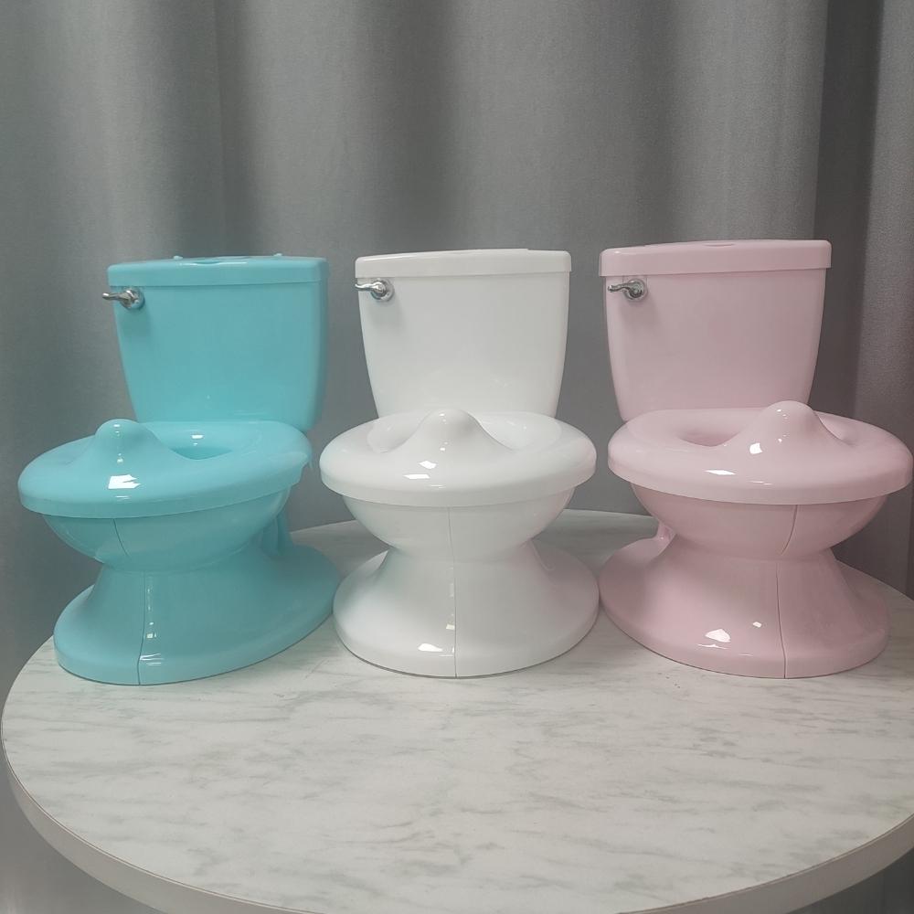 Solid Plastic Baby Potty Training Seat White Blue Pink EN-71 Certified