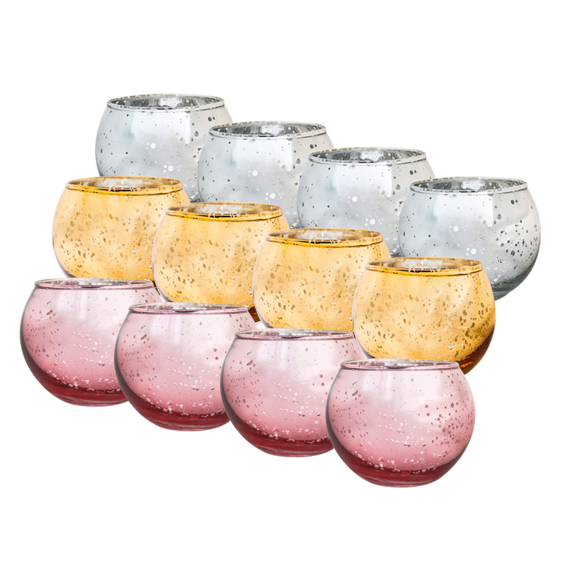 Home Decor Gold Color OEM Brass Taper Candle Holders Gift Set For Wedding Party