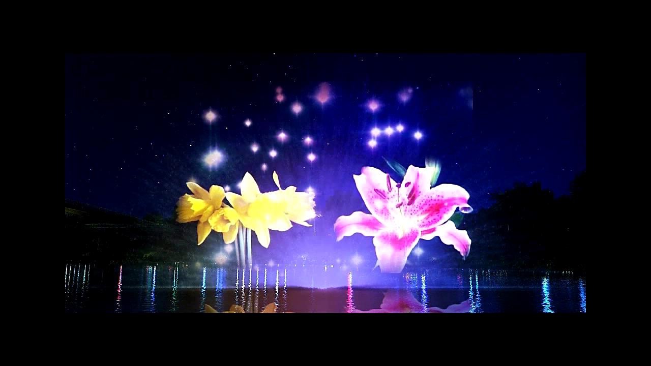 Contemporary Laser Water Screen Projection For Scenic Spots Decoration