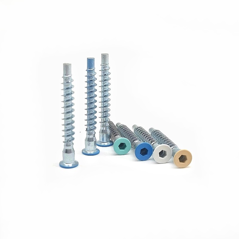 Straight Repair Furniture Screws - Countersunk Head Self Tapping Roller Thread Inner Hexagonal Roller Thread Screws