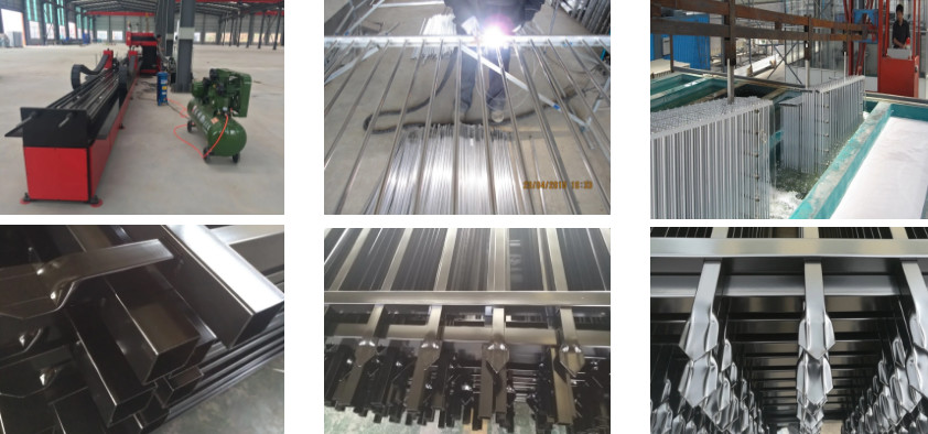 Spear Top Tubular Steel Fence