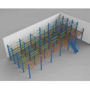Double - Sided Selective Adjustable Cantilever Racking System Strong Load