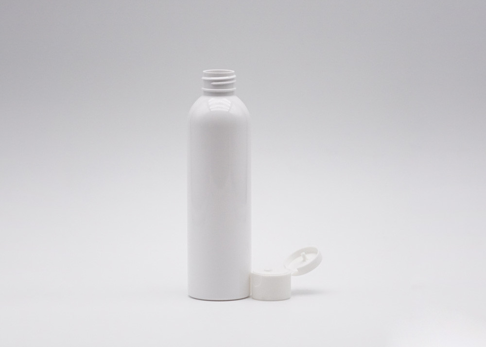 180ml White Plastic Disc Top Cap Cosmetic Plastic Bottles