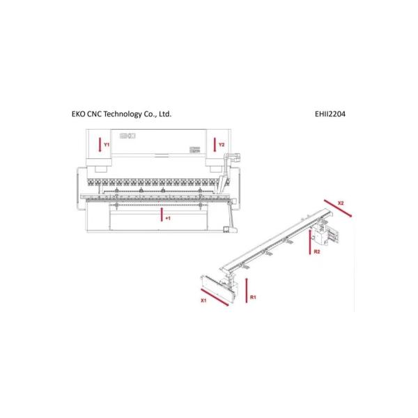 Quality Eko 220T Electro Hydraulic Press Brake Bending Machine 16kw for sale
