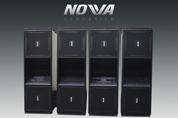  High Power Line Array Sound System For Concert And Outdoors , Black Color Manufactures