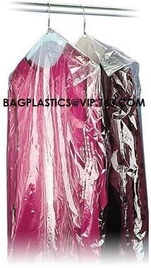 Garment Cover, Clear Poly Dry Cleaning Bags, disposable garment bags, Custom