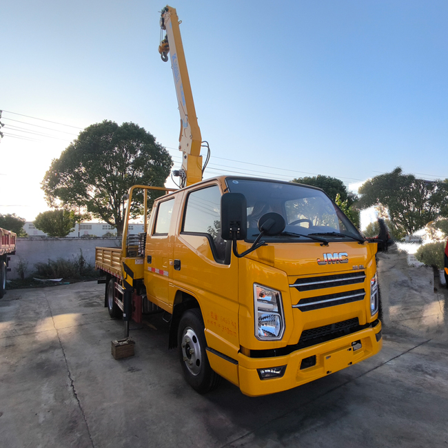 Customized JMC Truck 4X2 5Tons Crane Truck Mounted Towing Crane Mounted Truck With 25M Lifting High