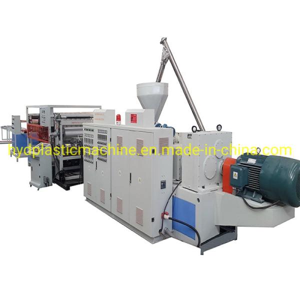 400kg/H 500kg/H Roof Tile Production Line PVC Board Double Screw Plastic
