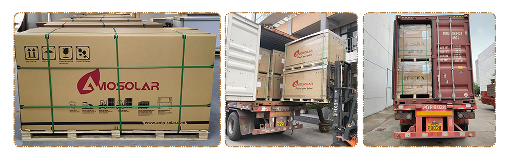 Amosolar Fashion 182mm 144cellss 565w 570w 575w 580w 585w 590w PV Panel Ready To Ship