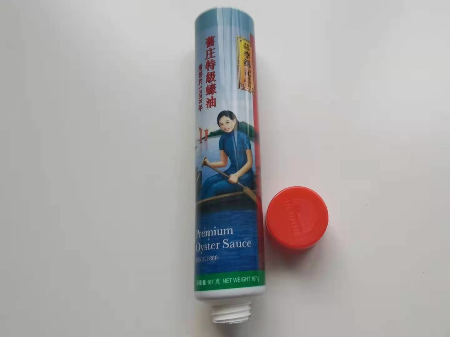 167g Food Packaging Tube Round Dia38*171.25mm Flip Top Cap
