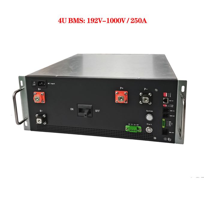 180S 576V 250A Master Slave BMS With Relay Contactor 15S BMU wire harness