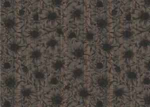  1.06m Korean Country Floral Wallpaper / Waterproof Country House Wallpaper , Foam Surface Manufactures