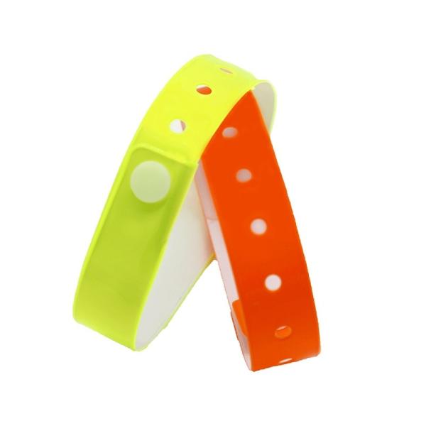 Manufacturer Customizable Solid Color Wristband Plastic Vinyl Event Wristbands