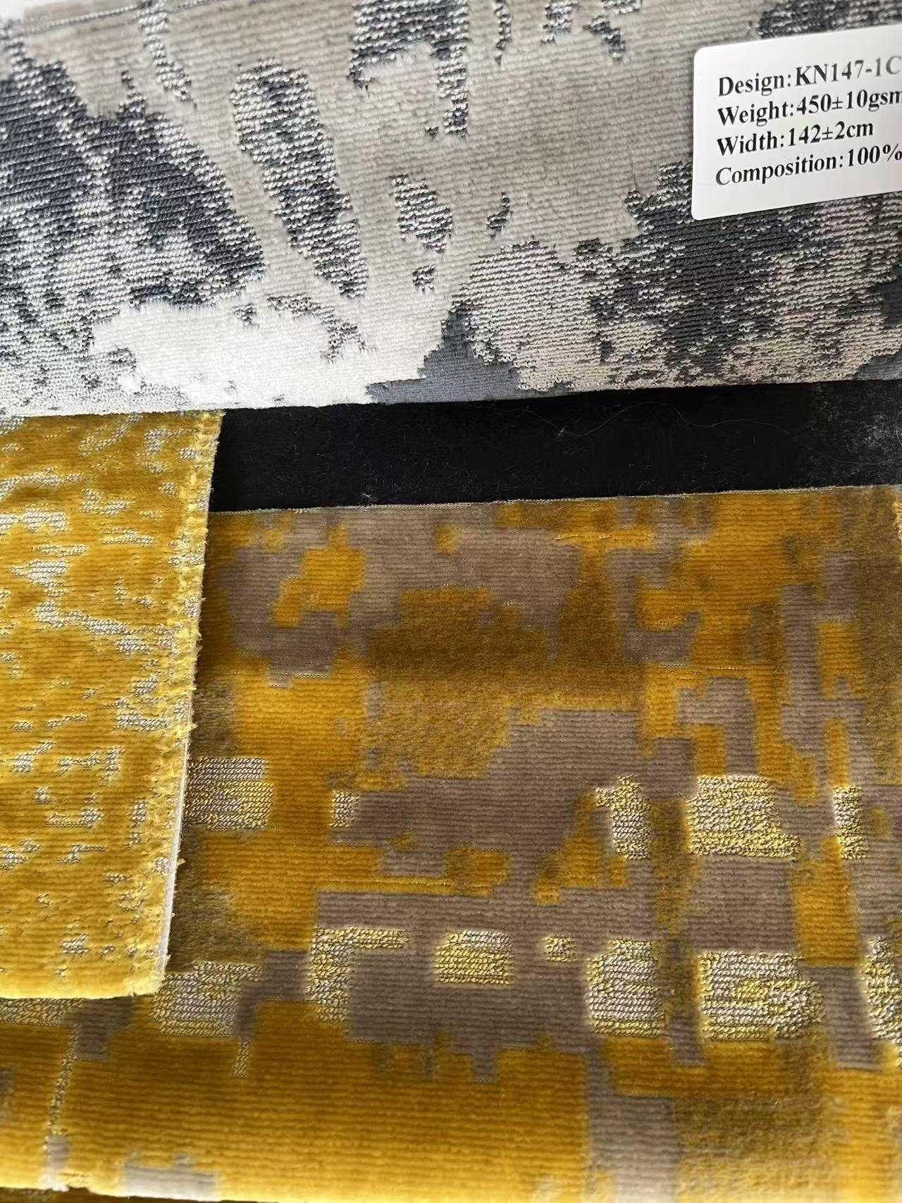 Woven Plain Velvet Sofa Fabric For Sofa Fashion Home Decoration