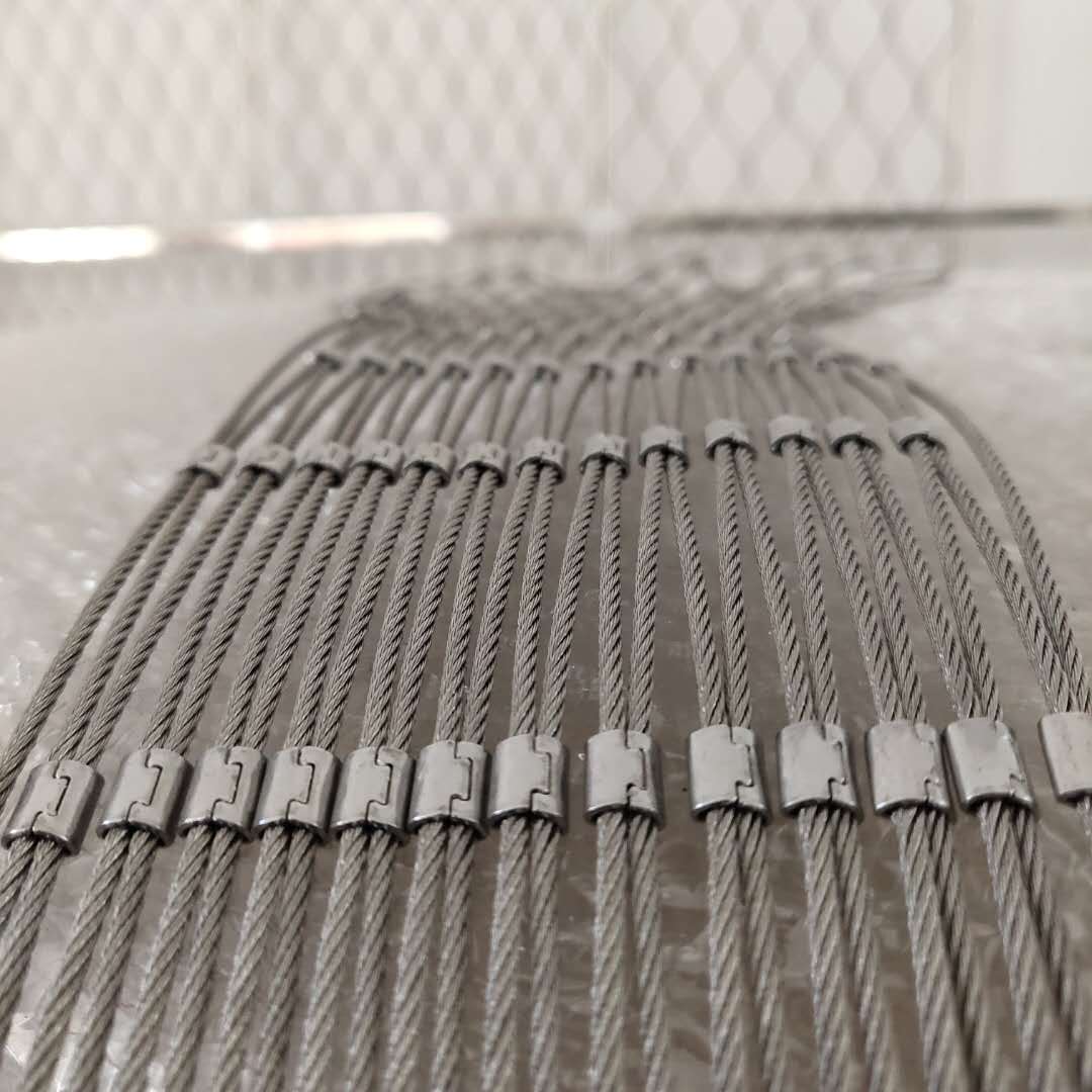 High quality durable soft ferrule type stainless steel wire rope metal mesh with ferrule