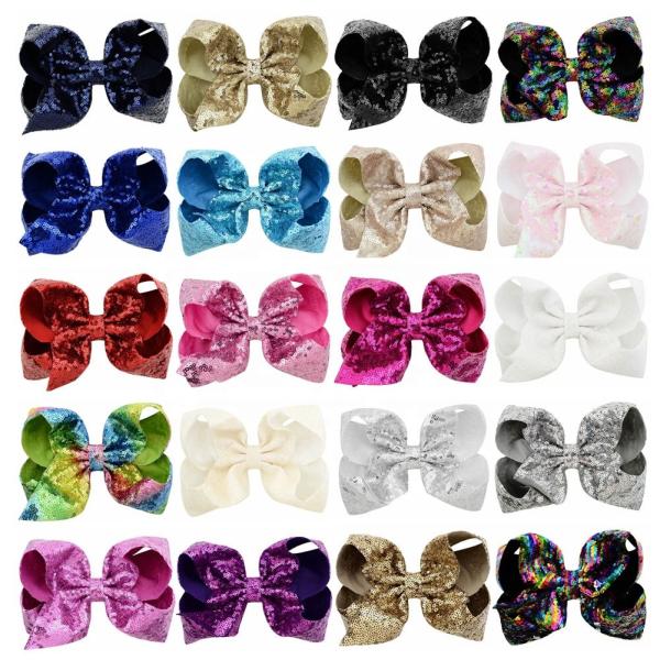 Sequin Bow Hair Clip Headband Pretty Baby Shin Christmas Party Cute Princess 8
