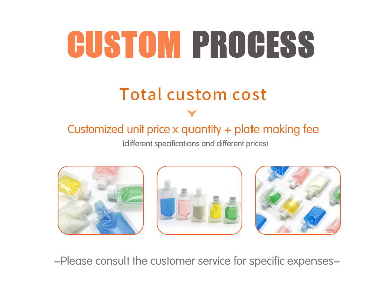 PP 10ml 50ml Plastic Flip Plastic Bag With Screw Cap Eco Friendly Liquid Soap Packaging
