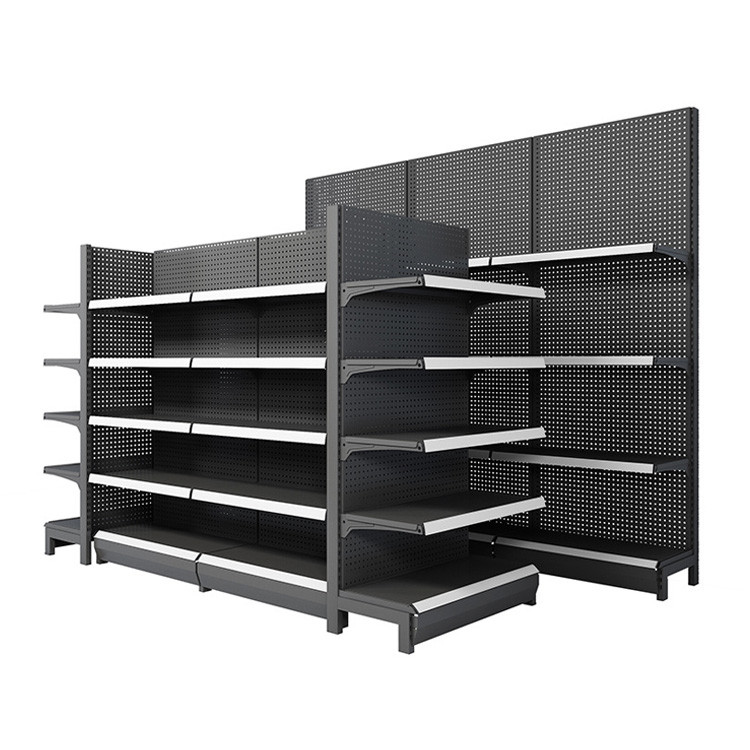 Double Sided Gondola Display Shelving Supermarket Grocery Store Display Shelf