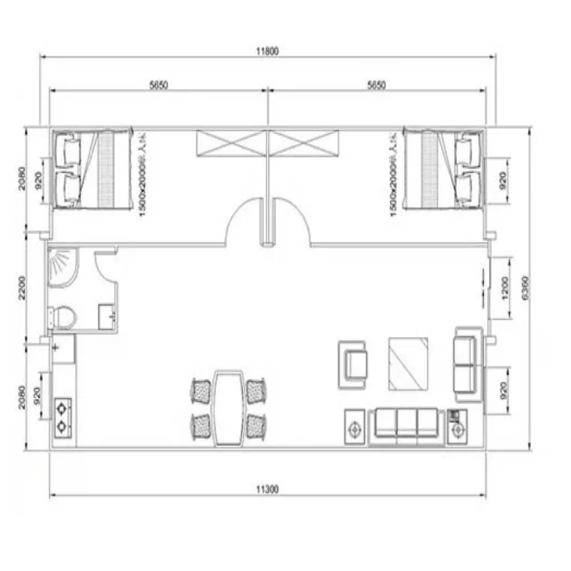 Extended Living Quick Installation Mobile Living Container House for Portable Solution