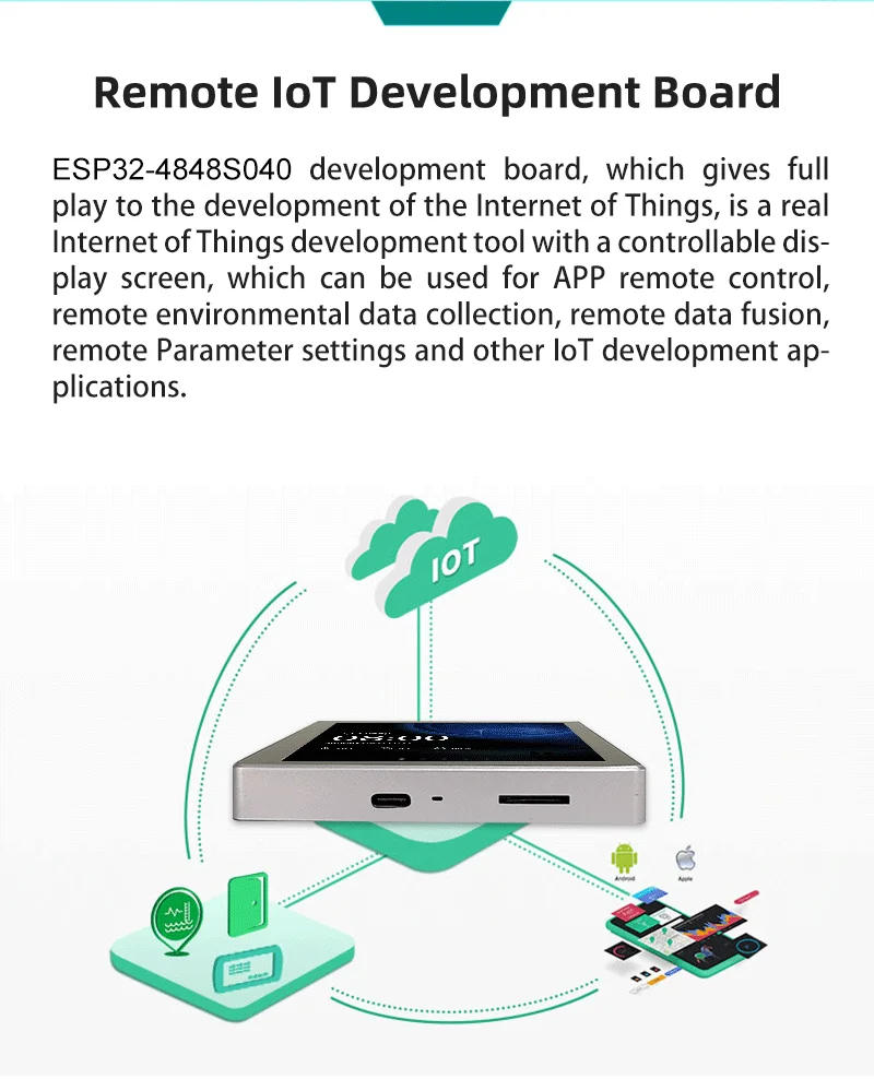 Energy-Saving ESP32 Display Module with 71.8*70.2 mm Effective Display Area and 260mA Power Consumption
