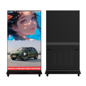  Top-Rated 75/86 Inch Vertical Full Screen Advertising Display, 4K Ultra HD Intelligent Splicing Large Screen Monitor All-in-One, Commercial Digital Manufactures