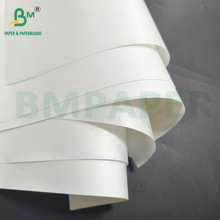 30G - 50G White MG Kraft Paper Excellent Strength For Food Wrapping