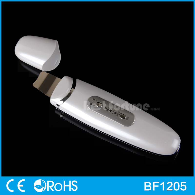 Cordless EMS Professional Ultrasonic Skin Scrubber With CE RoHS Standard