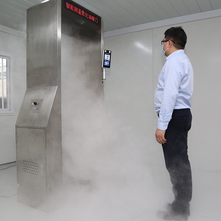 Walk Through Security Scanners With Body Temperature Detection And Disinfection Function