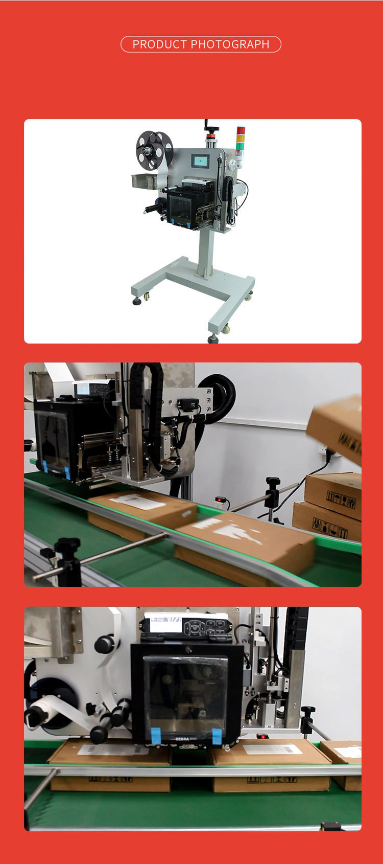 Real Time Printer and Motor Core Components Applied Bubble Bag Packing Labeling System