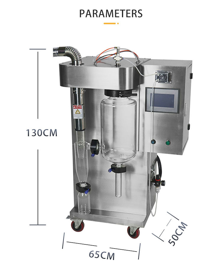 Chemical Laboratory Small Centrifugal Spray Dryer For Dry Milk Powder Herbs Fruit Juice