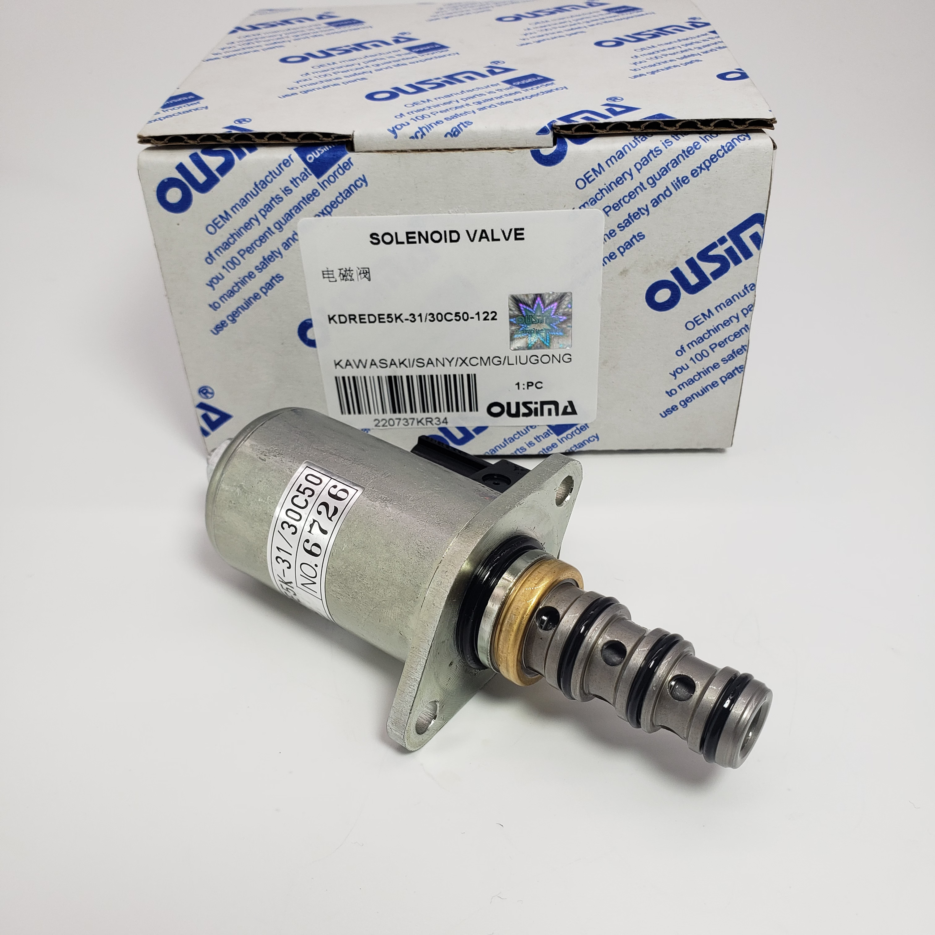 KDREDE5K-31/30C50-122 Solenoid Valve For KAWASAKI SANY XCMG LIUGONG