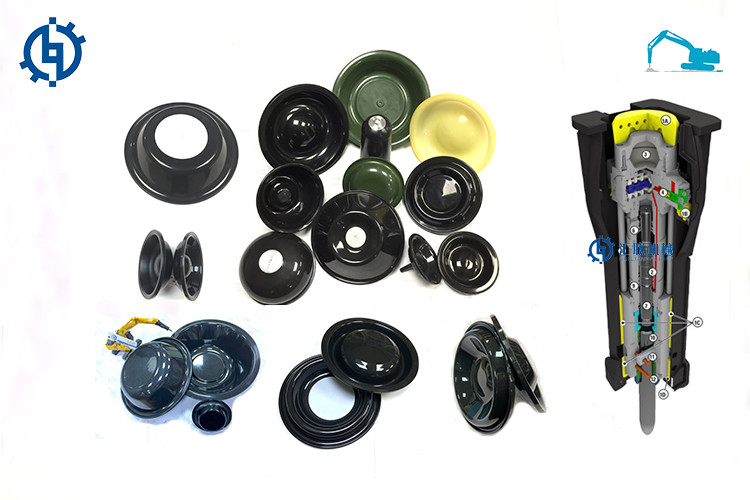 Black Hydraulic Breaker Diaphragm MSB550 Membrane B2007040 For SAGA