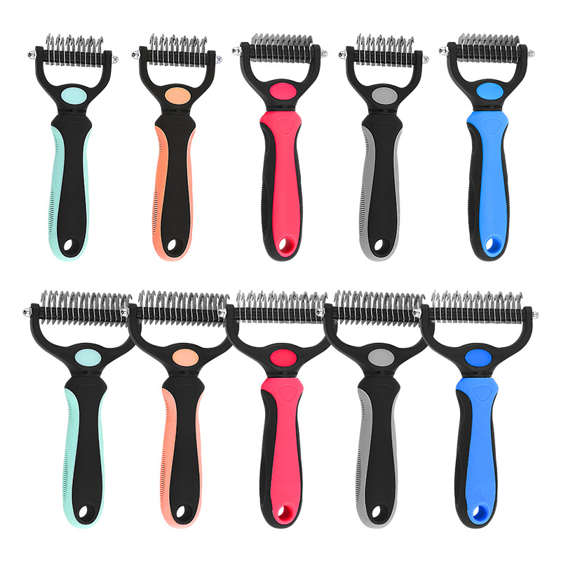 Pet Shredding Brush Portable Stainless Steel Pet Hair Remover