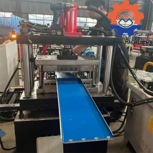 PLC Control Rack Shelf Back Panel Roll Forming Machine 70mm With 0.5 - 1.0mm