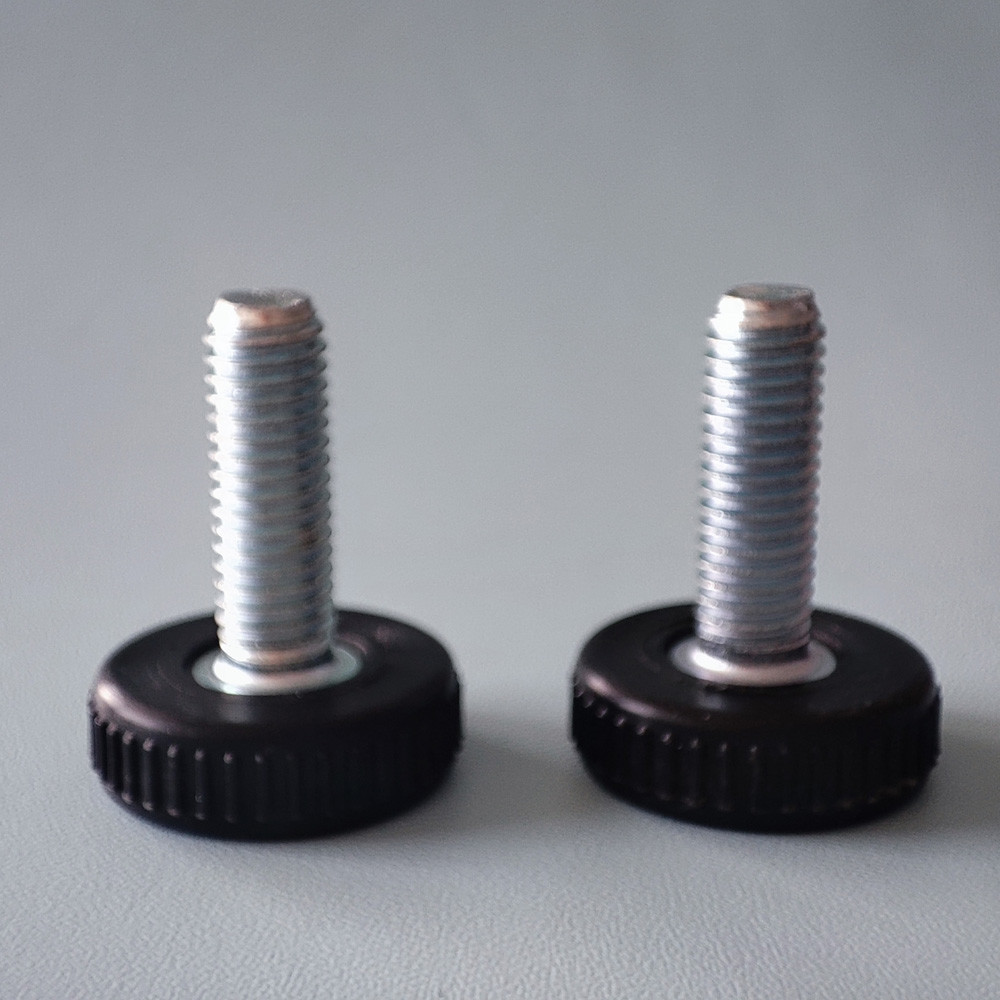 M8X25mm Flat Knurled Thumb Screws Brass PA66 Plain Finish DIN ANSI JIS Standard