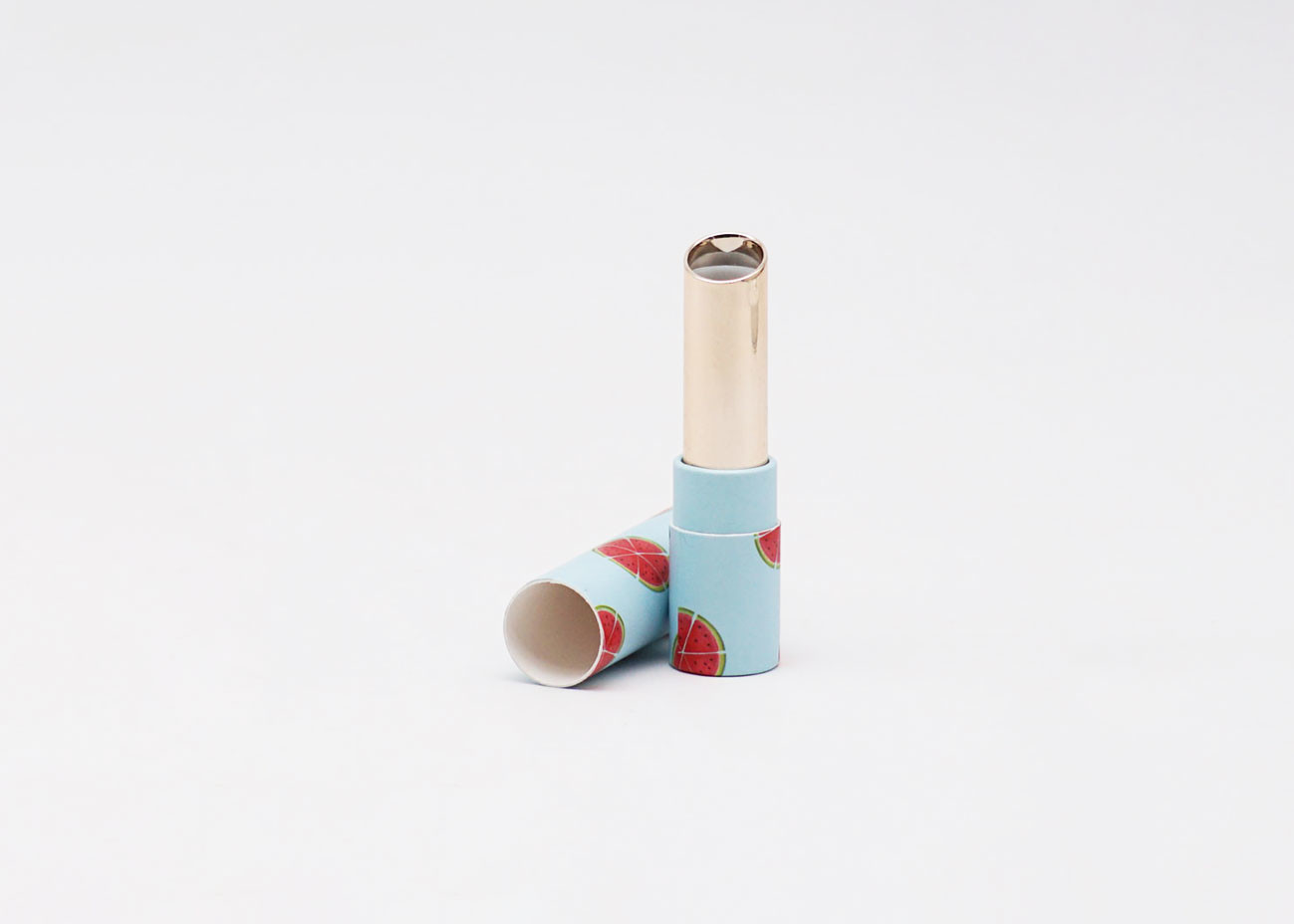 3.5g Eco Friendly Twist Paperboard Lip Balm Tubes Non Plastic