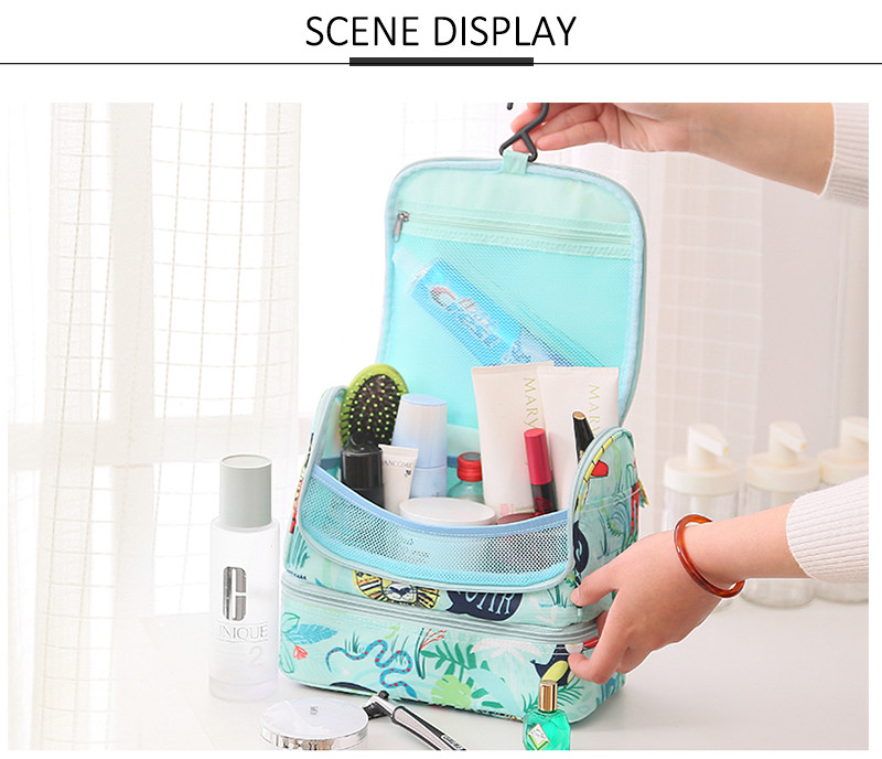 Wholesale Waterproof Hanging Portable Travel Toiletry Bag For Girls