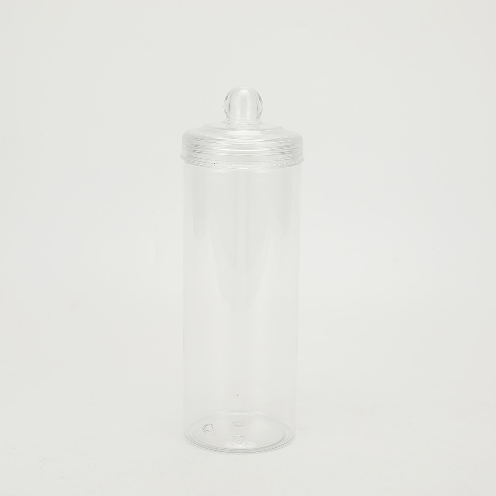 Customizable Transparent Plastic Empty Food Jars 2oz-8oz With Lids
