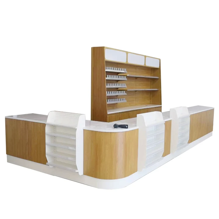 Customized Supermarket Checkout Counter Cold Rolled Steel Cashier Counter