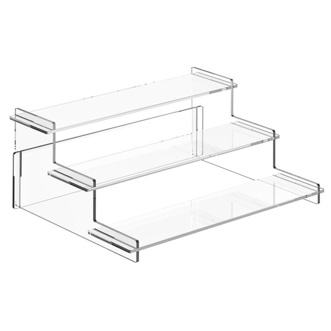 Easy Assemble Clear Acrylic Display Shelf For Cupcake Cosmetics Perfume organizer