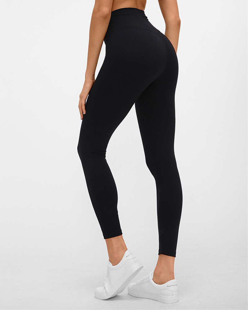 High Waist Stretch Capri Compression Workout Pants Nude 6 Colors XS-XXL