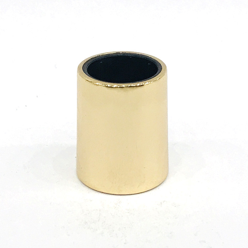 Classic Zinc Alloy Gold Plating Cylinder shape Metal Zamak Perfume Bottle Cap