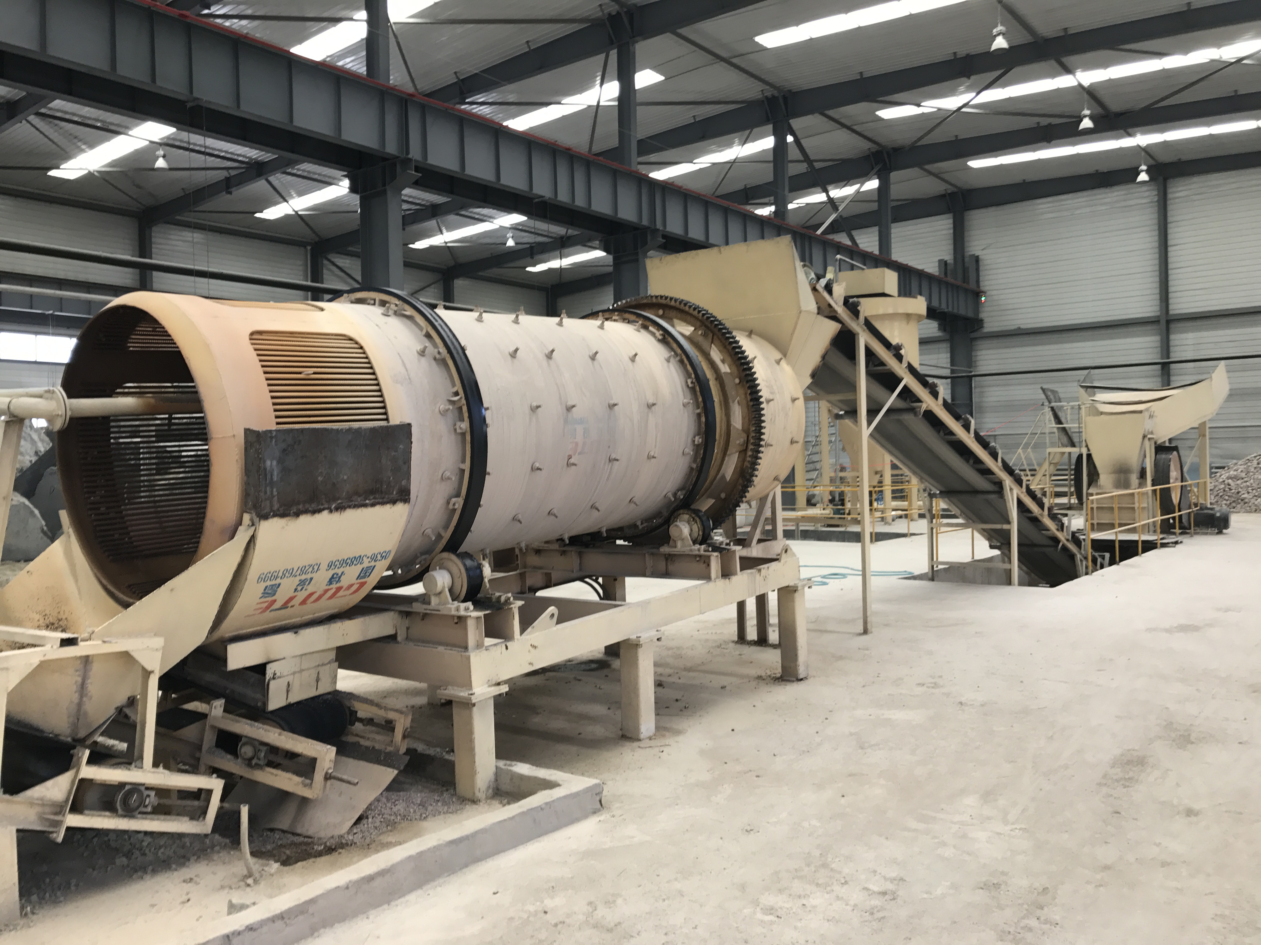 AC Motor Mini Sand Washing Machine for Silica Sand Washing Plant and 4000 mm Drum Length