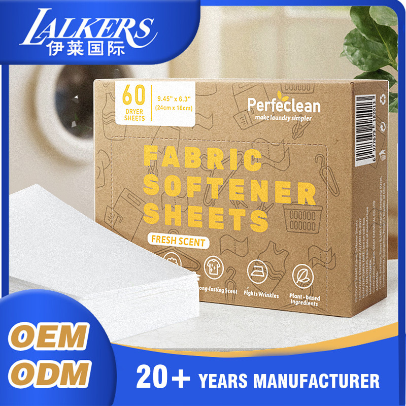 Sustainable Fabric Softener Washer Sheets Long Lasting Scent Eco Friendly